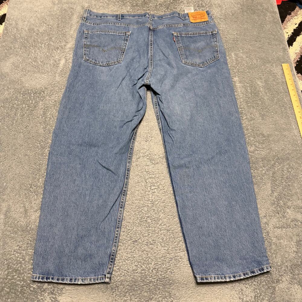 Levi's 550 Jeans Mens 44 x30 Relaxed Fit Straight Leg Blue Denim